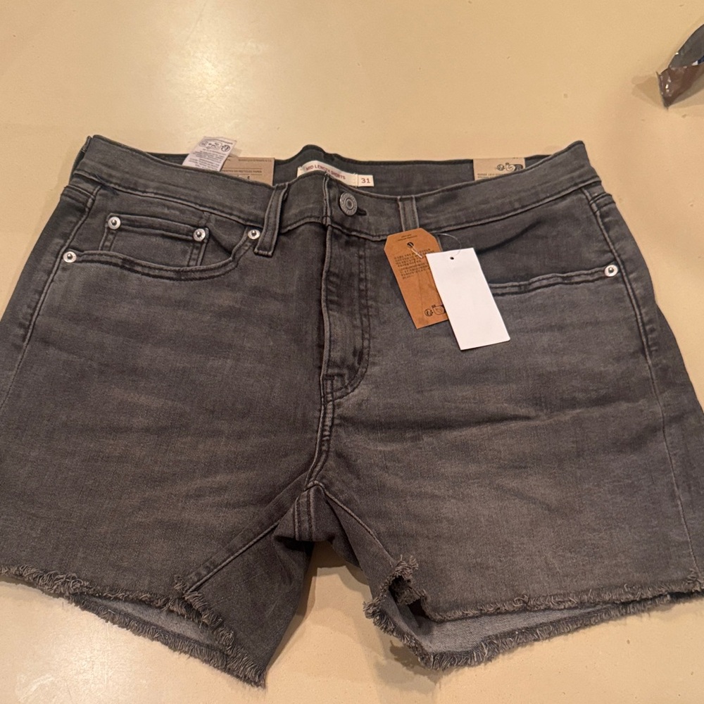 Levi’s Gray Denim Cutoff Shorts